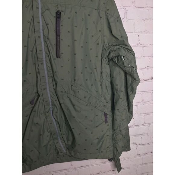 686 Womens Size‎ Small  Full Zip   Jacket Windbreaker Raincoat Olive Green - Picture 5 of 11